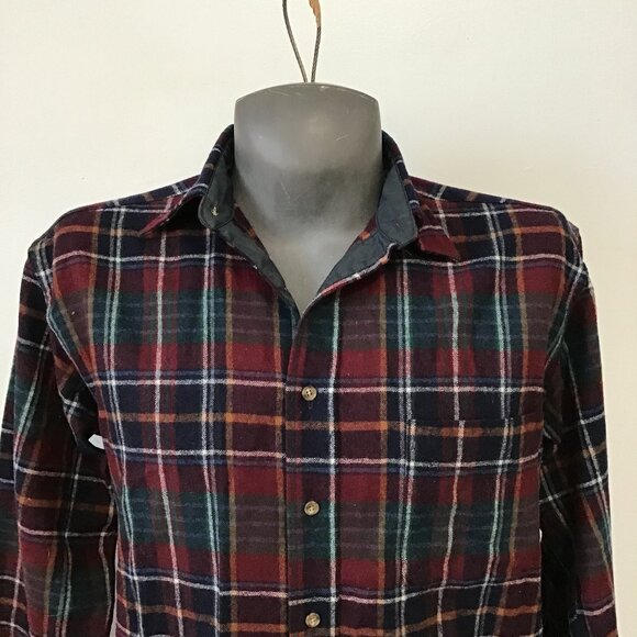 Men's Pendleton Wool Flannel Button Up Plaid Shirt Size M - Picture 2 of 12